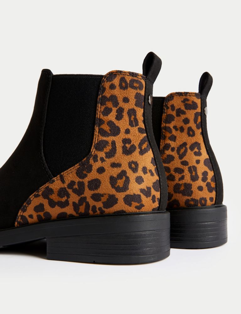 Chelsea Animal Flat Ankle Boots | M&S Collection | M&S