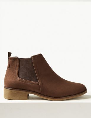 red ankle boots marks and spencer 