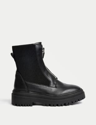 Black ball trim 2025 chelsea ankle boots