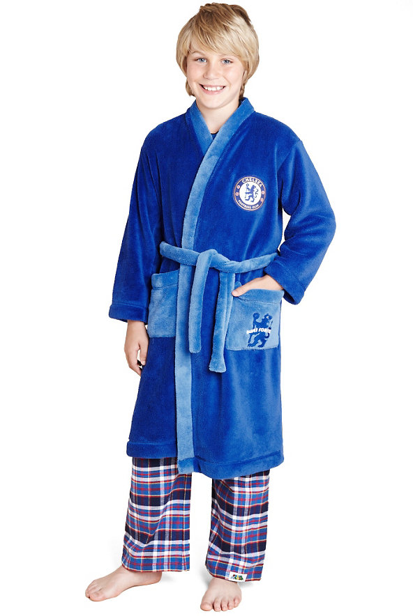 Chelsea Football Club Dressing Gown with StayNew™ (3-16 Years) Image 1 of 2
