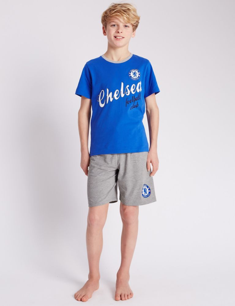Chelsea Football Club Short Pyjamas (3-16 Years) 1 of 6
