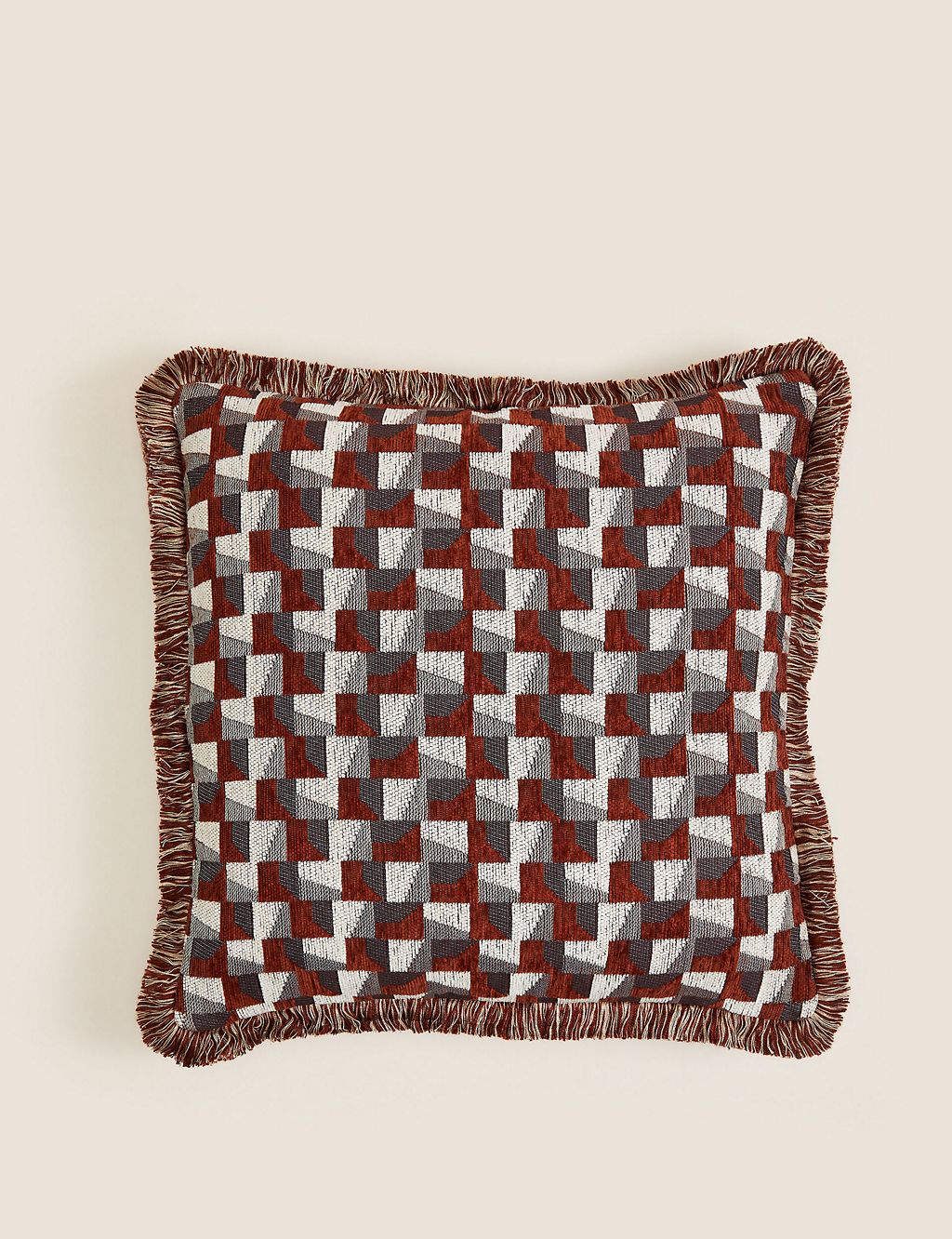 Chenille Geometric Cushion 3 of 5