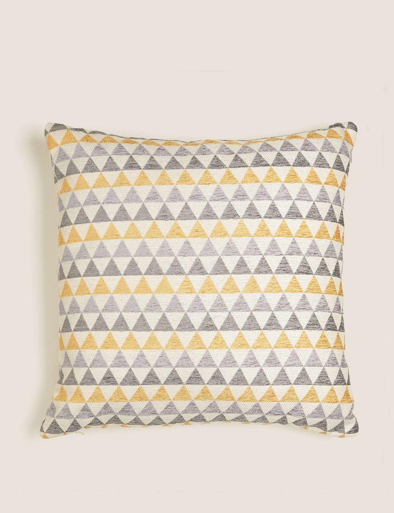 Chenille Geometric Cushion 1 of 6