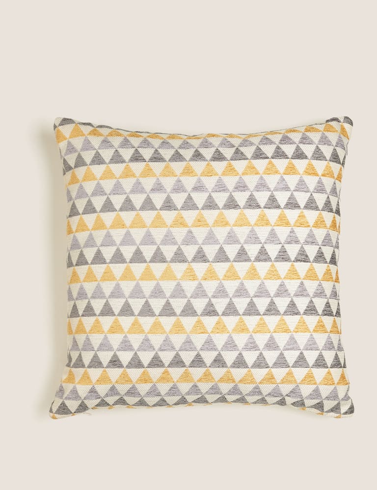 Chenille Geometric Cushion 1 of 6