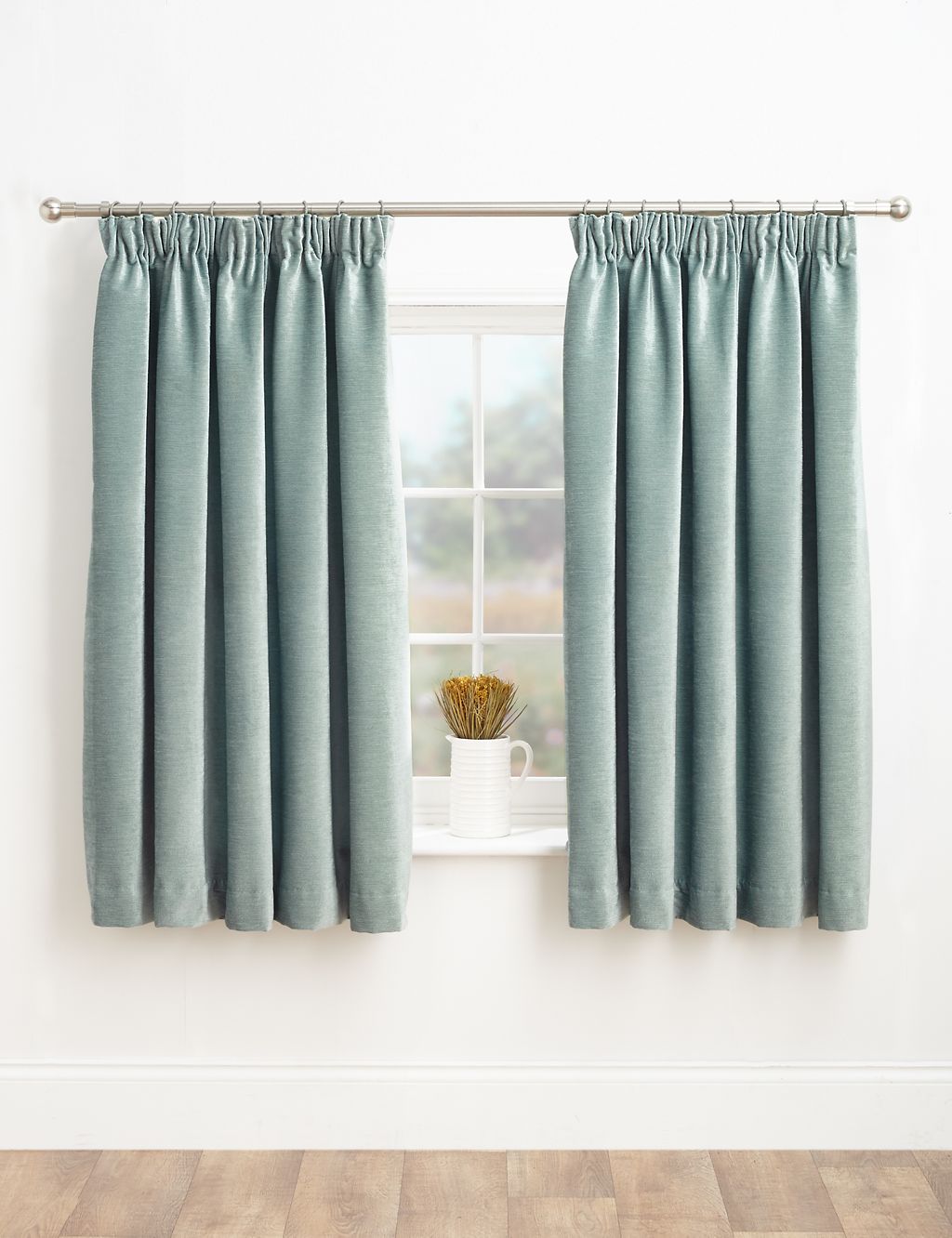 Chenille Pencil Pleat Curtains 3 of 3