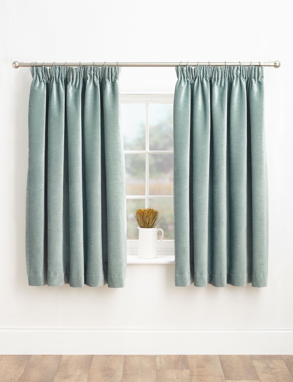 Chenille Pencil Pleat Curtains 3 of 3