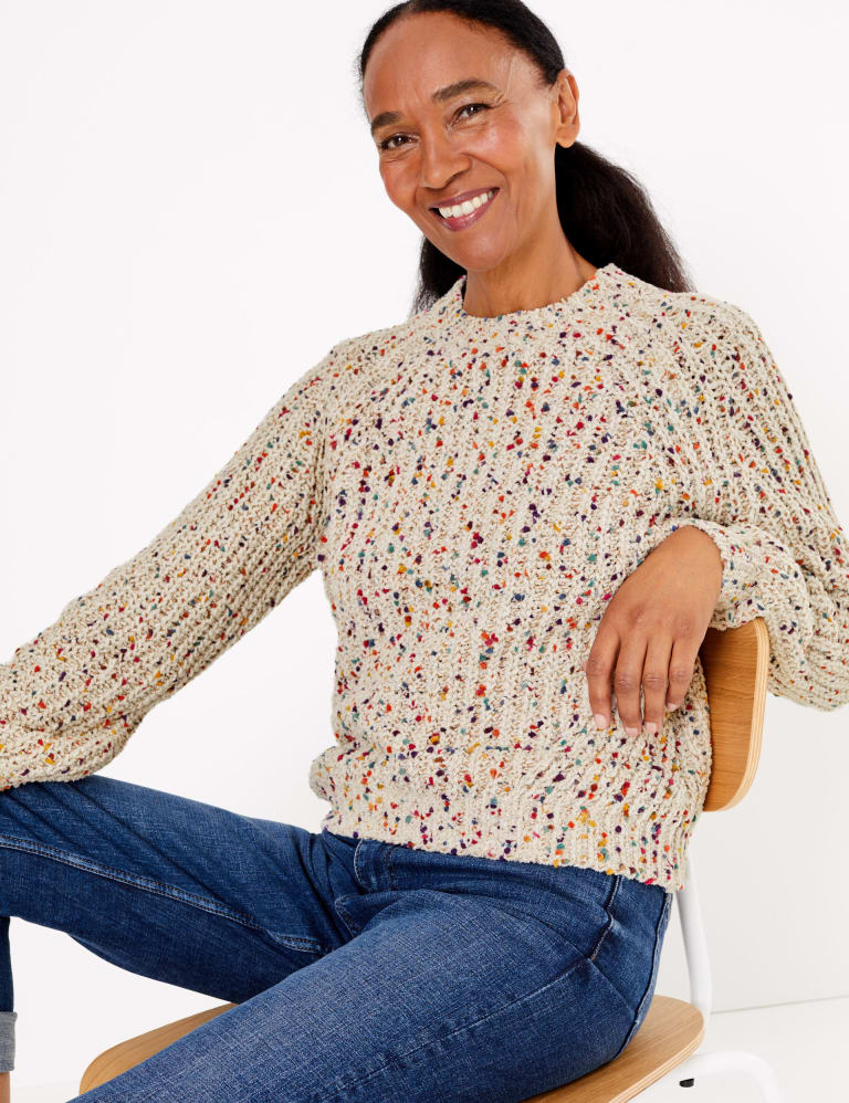 Chenille Pom Pom Jumper M S Collection M S