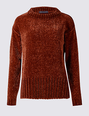 Chenille Round Neck Jumper Image 2 of 5