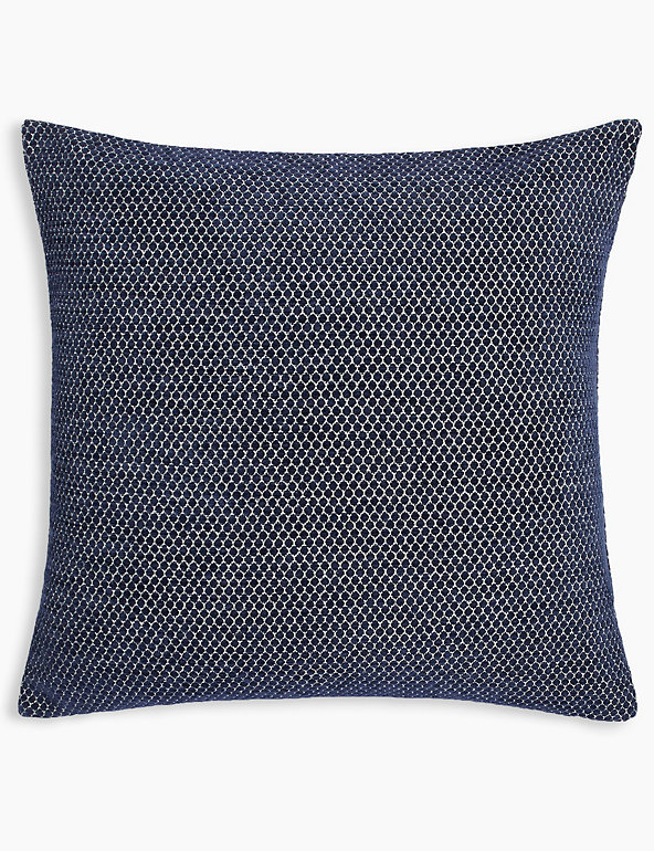 Chenille Spotted Cushion Image 1 of 2