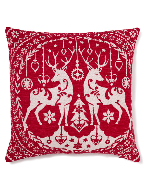Chenille Stag Cushion Image 1 of 1