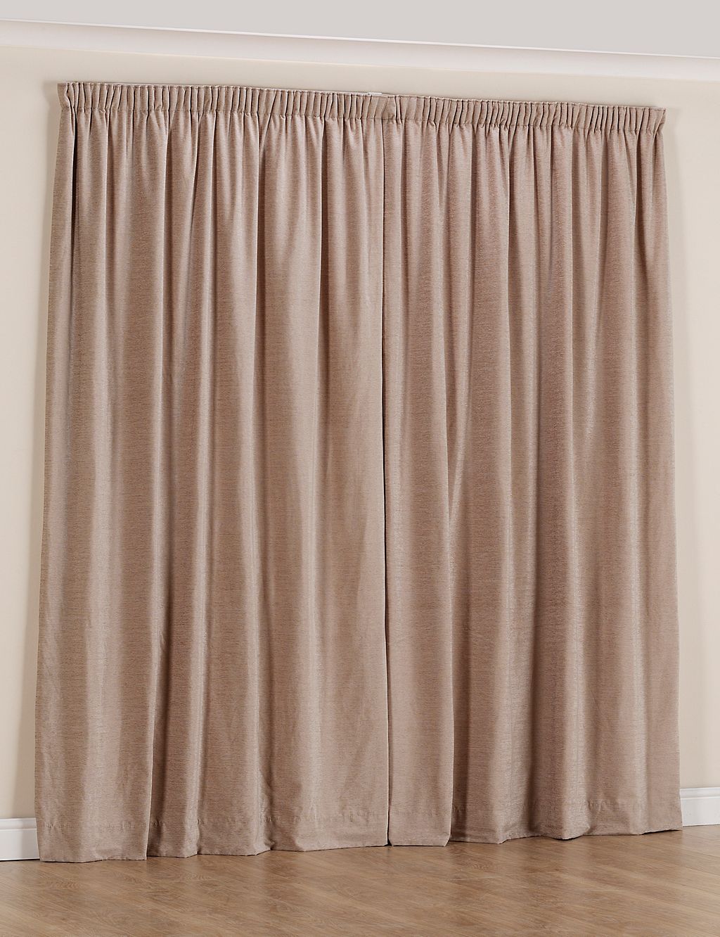 Chenille Thinsulate™ Pencil Pleat Curtains 1 of 3