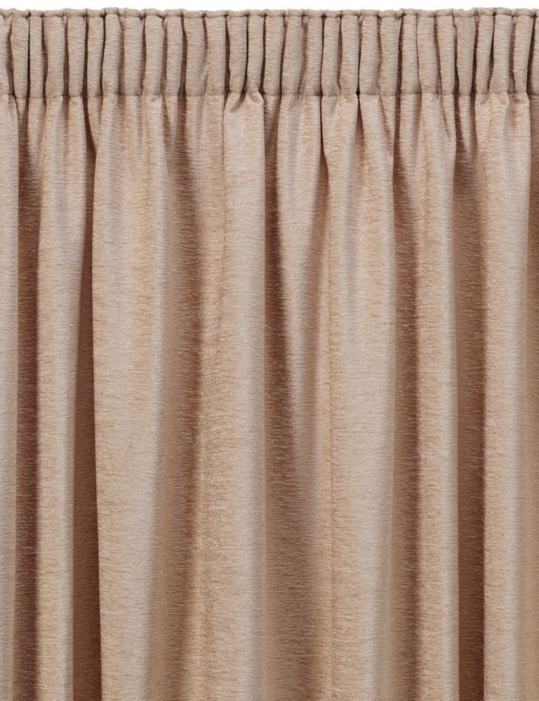 Chenille Thinsulate™ Pencil Pleat Curtains 3 of 3