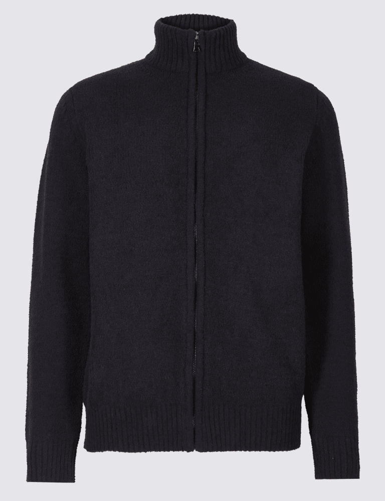 Chenille zip up sweater deals
