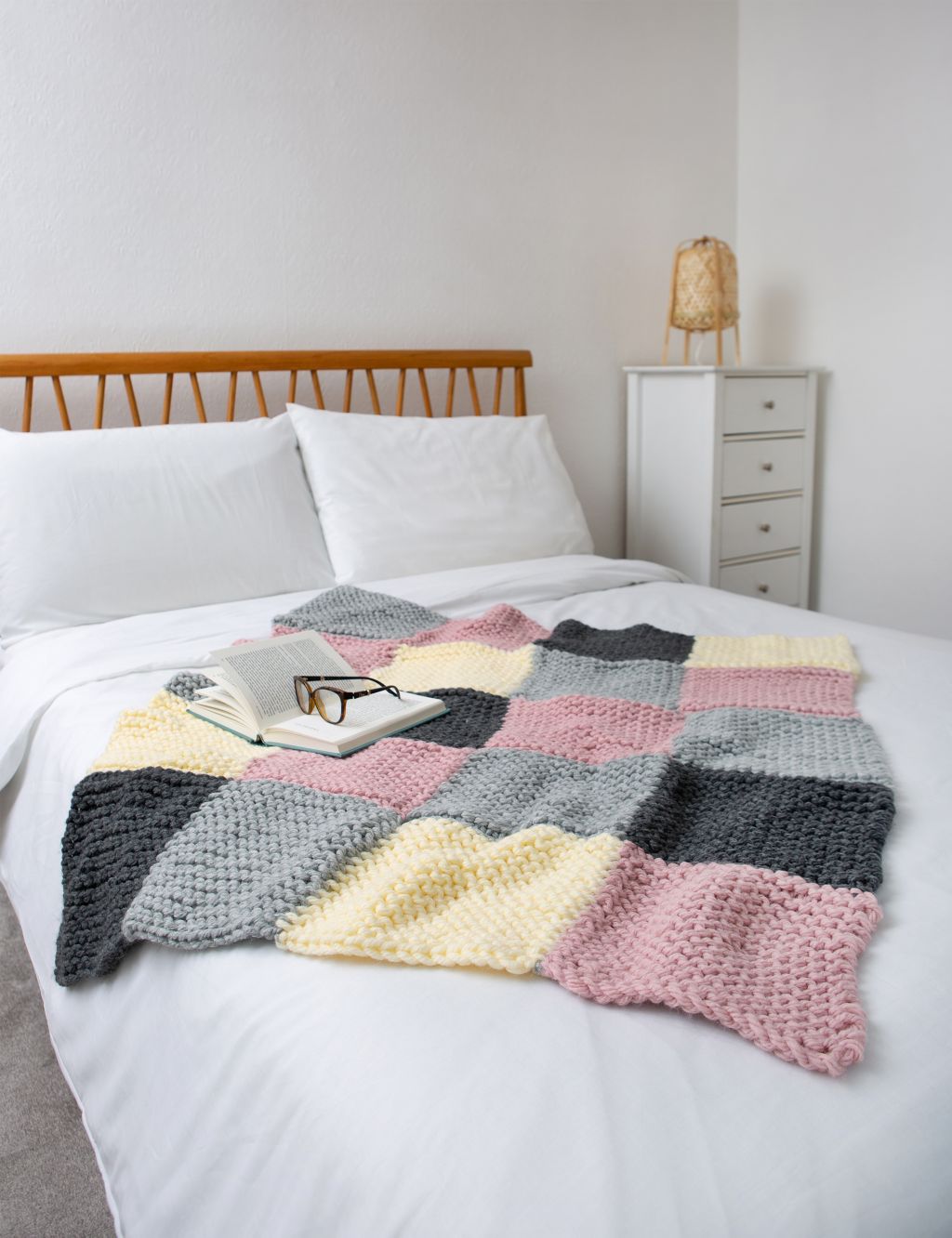 Chequered Blanket Knitting Kit 4 of 5