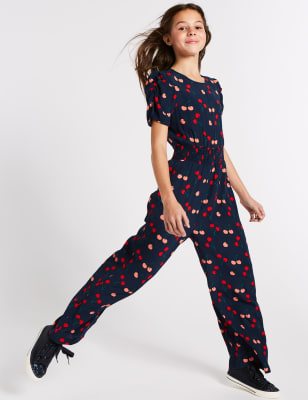 cherry print jumpsuit