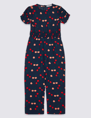 cherry print jumpsuit