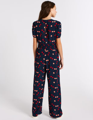 cherry print jumpsuit