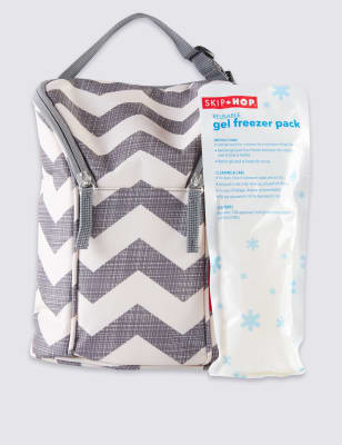 Skip Hop Grab & Go Double Bottle Bag (Chevron)