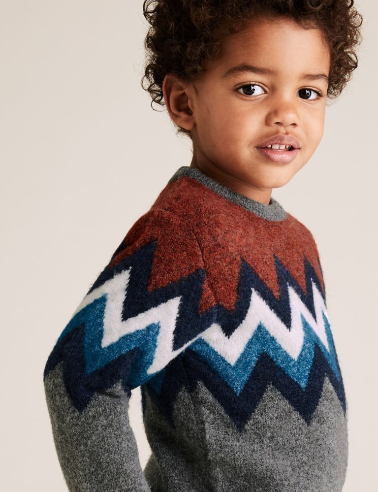 Chevron Knitted Jumper (2-7 Yrs) 3 of 4