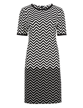 Chevron Striped Tunic Dress Image 2 of 4