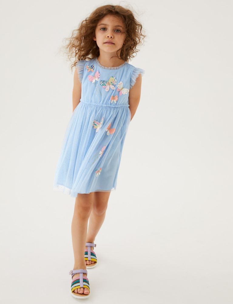 Chiffon Butterfly Dress (2-7 Yrs) | M&S Collection | M&S