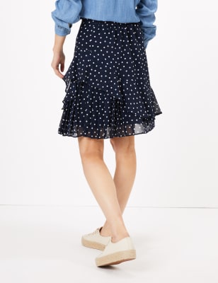 marks and spencer polka dot skirt