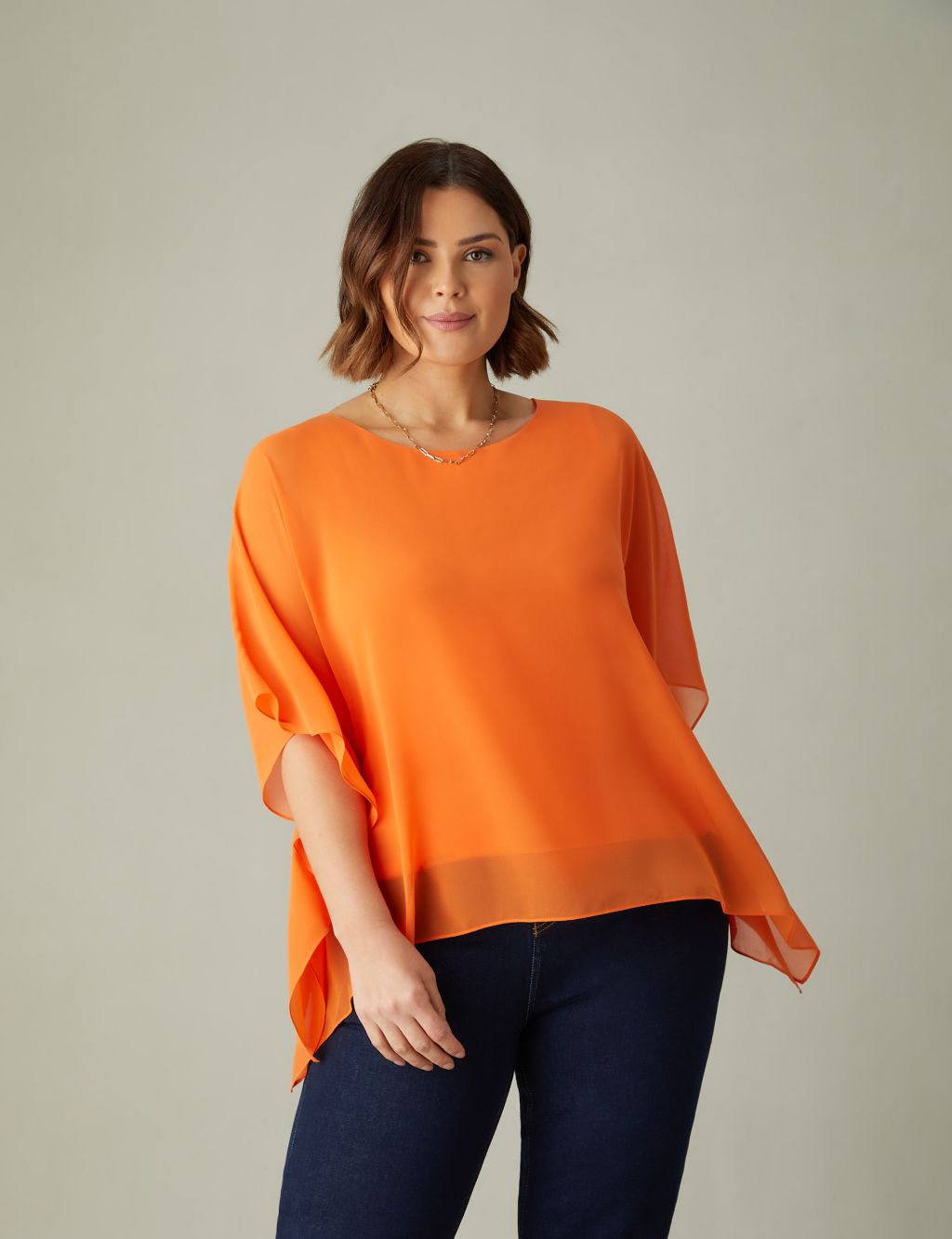 Chiffon Relaxed Blouse 1 of 3