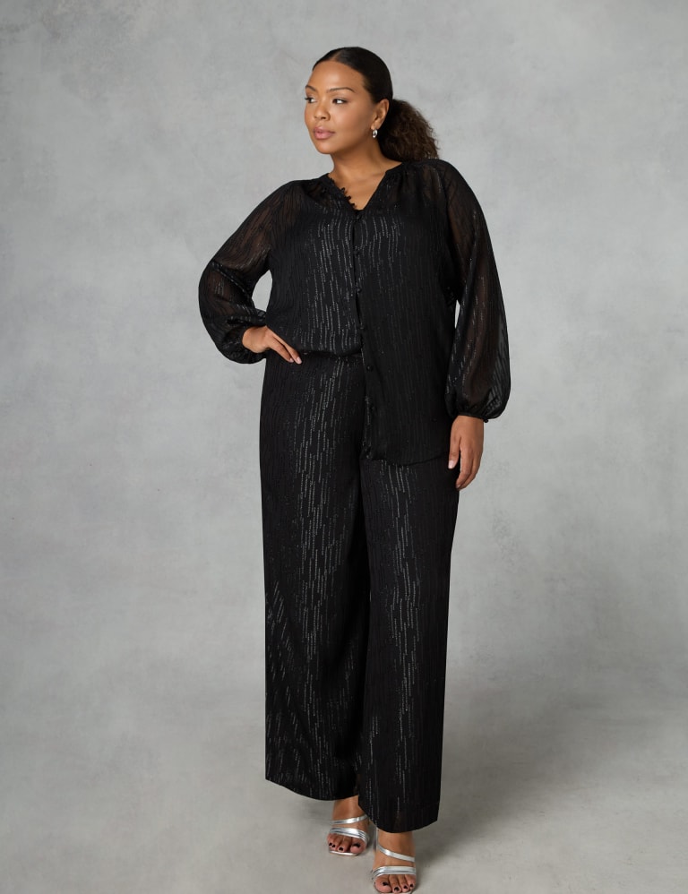 Sparkly wide leg trousers store