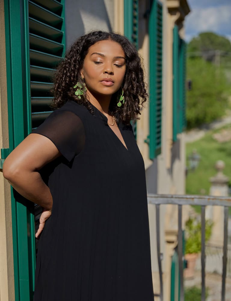 Chiffon swing outlet dress plus size