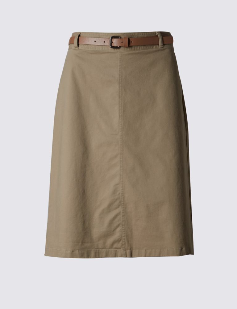 Chino A-Line Skirt 2 of 3