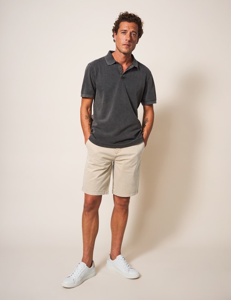 M&s mens best sale white shorts