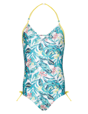 Maternity Swimwear Women Leaf Print One-Piece Swimsuit Pregnancy