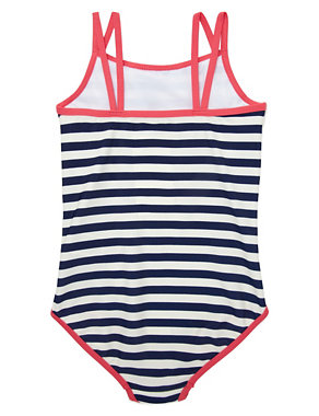 Chlorine Resistant Lycra® Xtra Life™ Striped Swimsuit (1-7 Years) Image 2 of 3