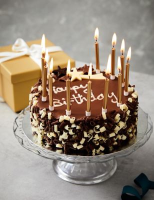 Chocolate Birthday Cake With Candles Gift M S