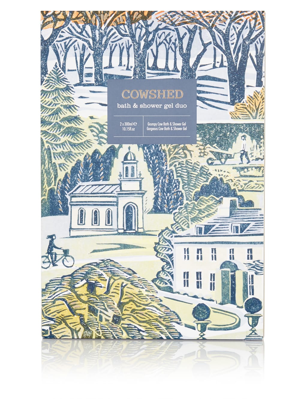 Christmas Bath & Shower Gel Duo 300ml Cowshed M&S