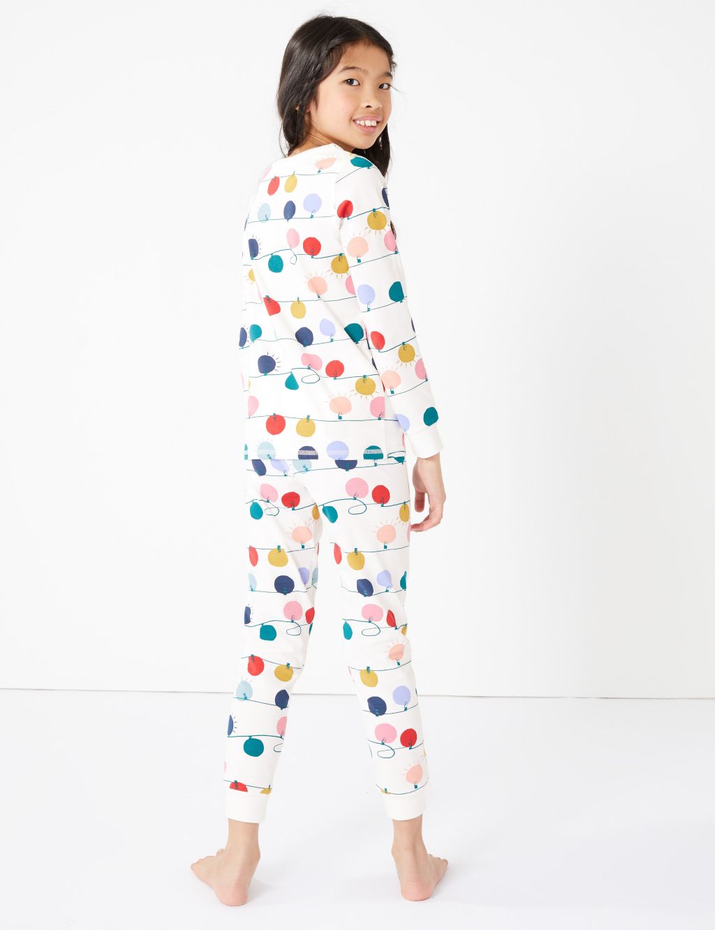 Christmas Bauble Print Pyjama Set (3-16 Years) | M&S