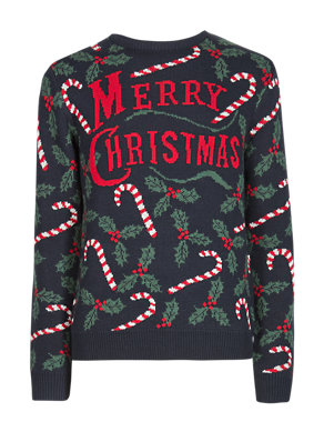 Christmas Candy Crew Neck Jumper Image 2 of 3