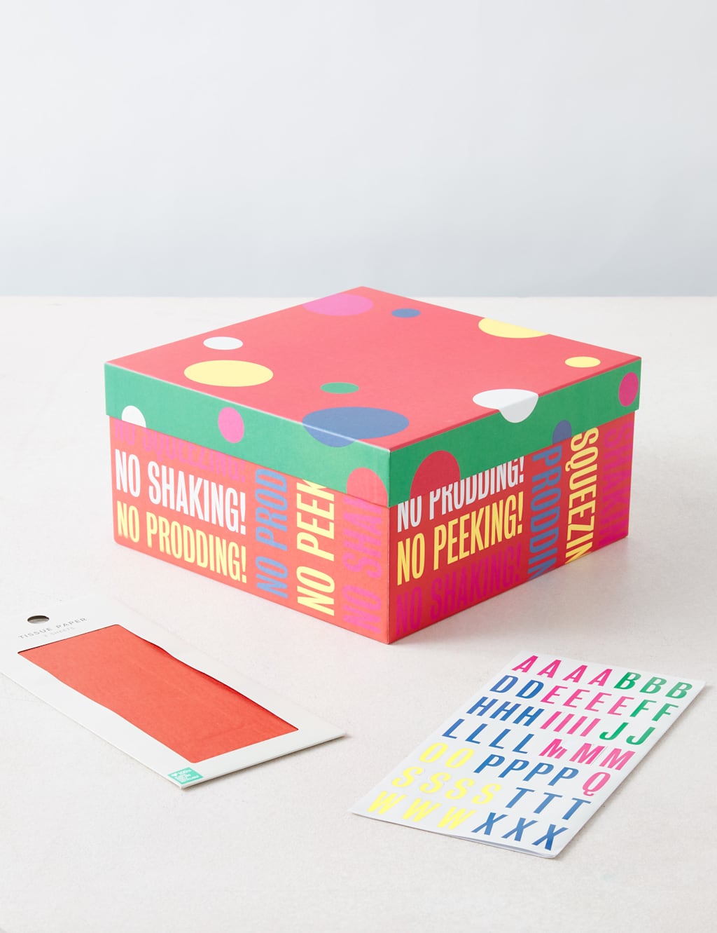 Christmas Eve Box & Tissue Paper Pack Large Box with Red Tissue Paper