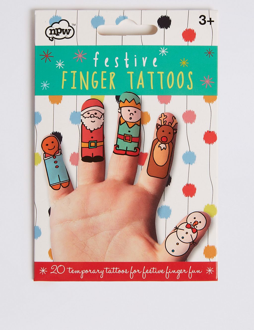 Christmas Finger Tattoos 1 of 2