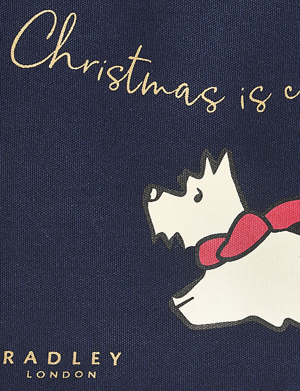 Christmas Is Calling Pure Cotton Tote Bag | Radley | M&S