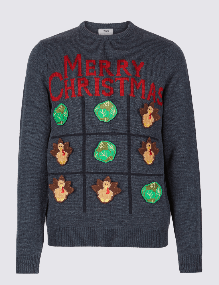 Interactive christmas jumper top
