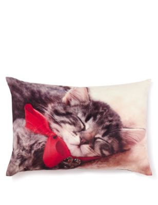 Christmas Kitten Cushion Image 1 of 1