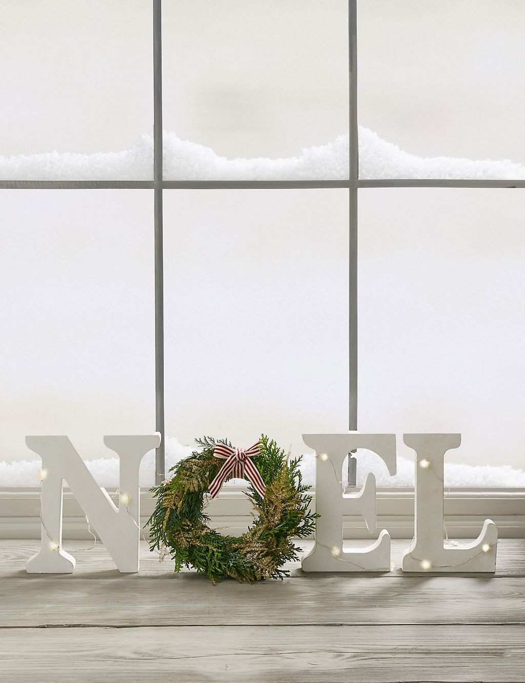 Christmas Letterbox Mini Wreath NOEL Decoration 1 of 6