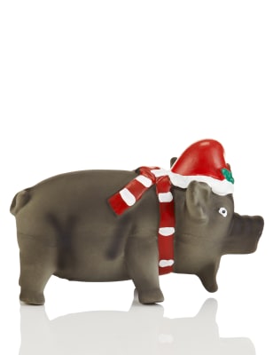 Christmas pig 2024 dog toy