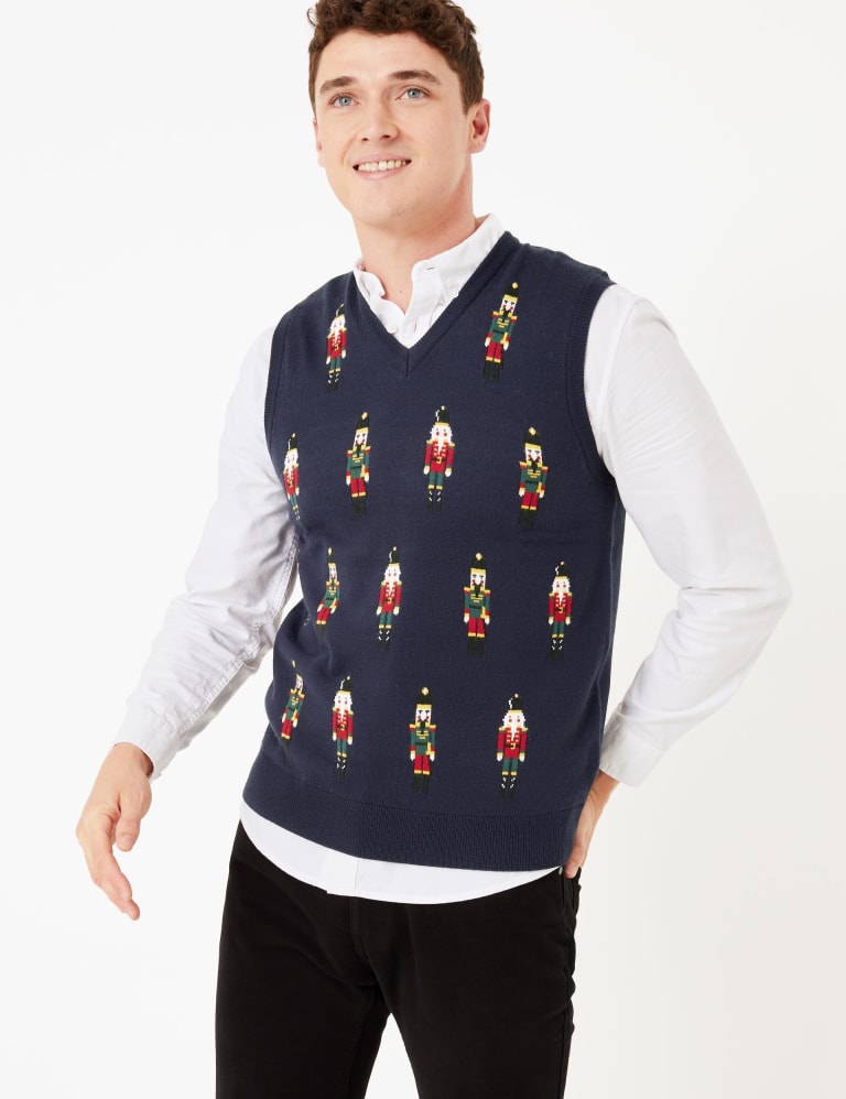 Mens xmas deals sweater vest