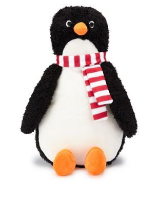 Christmas Penguin Soft Toy (31cm) | M&S