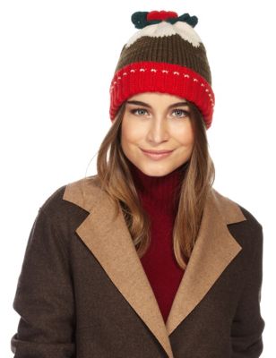 Christmas Pudding Beanie Hat Image 1 of 2