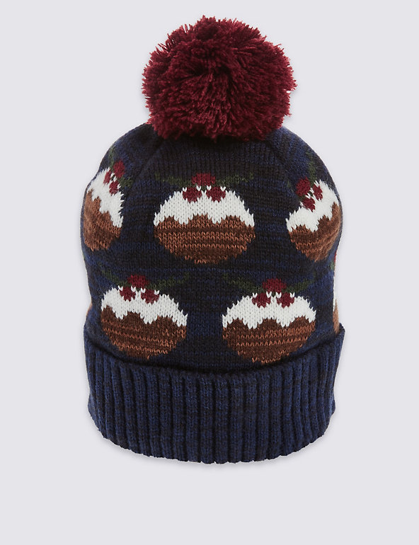 Christmas Pudding Beanie Hat Image 1 of 1
