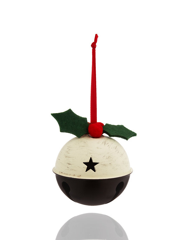 Christmas Pudding Bell Christmas Bauble Image 1 of 1