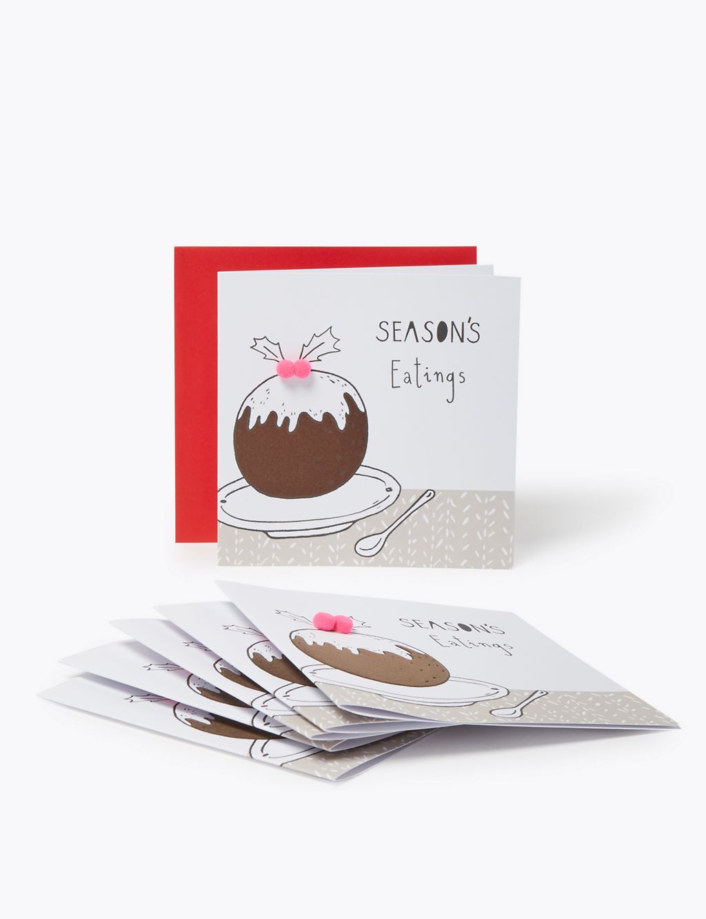 Christmas Pudding Charity Christmas Cards - Pack of 6 3 of 5